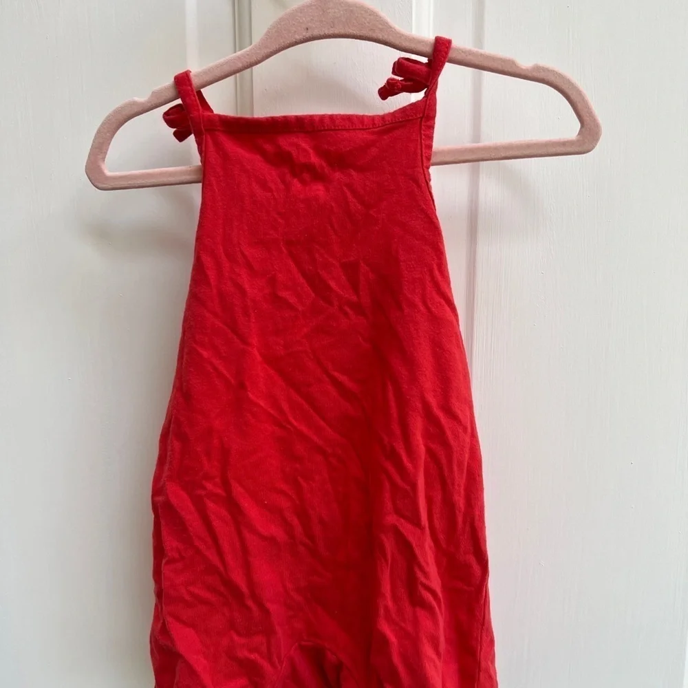 The Children’s Place 3-6M Red Spaghetti Strap Girls Romper